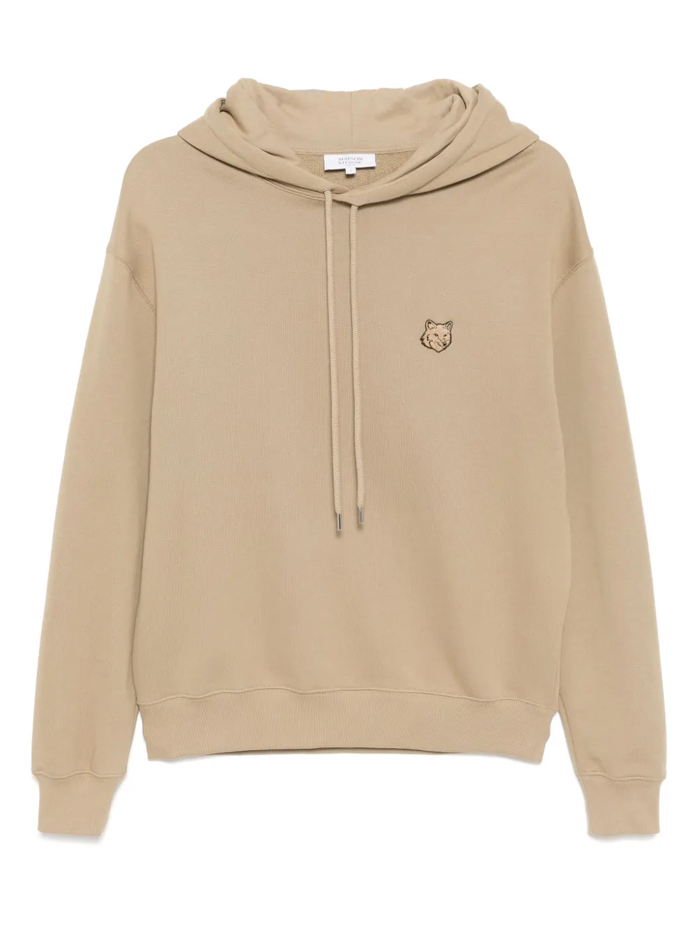 Maison Kitsuné Chillax Patch Regular Hoodie Chamomile In Brown