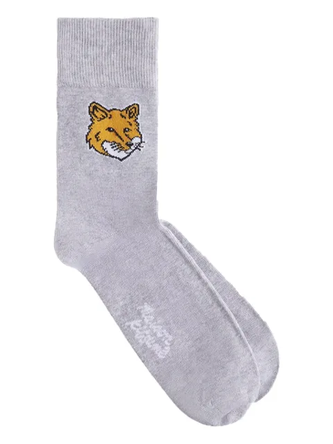 Maison Kitsuné Fox Head socks 