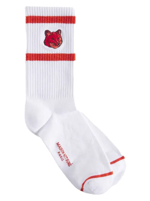 Maison Kitsuné Fox Head socks 