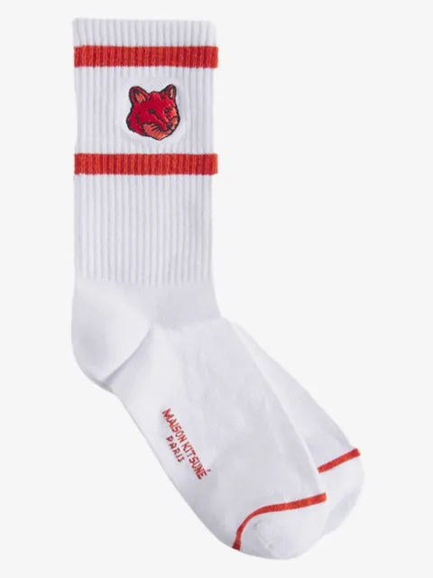 Maison Kitsuné Fox Head socks