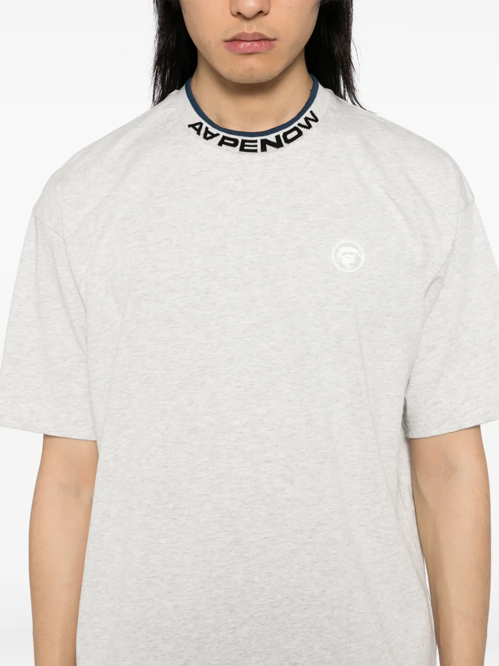 AAPE BY *A BATHING APE T-shirt met logo Grijs
