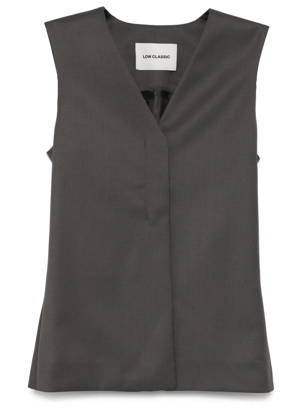 waist point wool vest