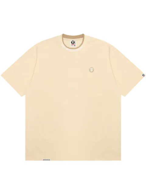 AAPE BY *A BATHING APE® rubberised logo-detail T-shirt