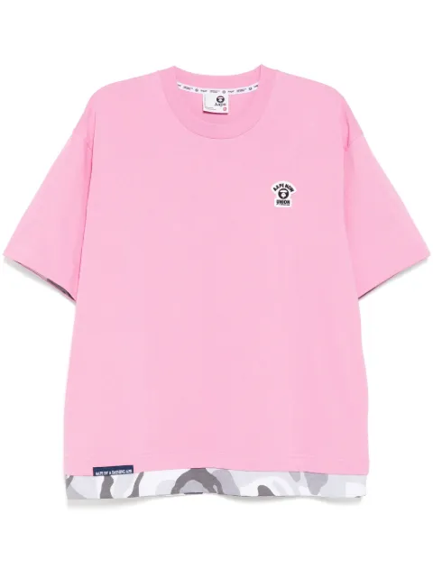 AAPE BY *A BATHING APE® moonface logo T-shirt