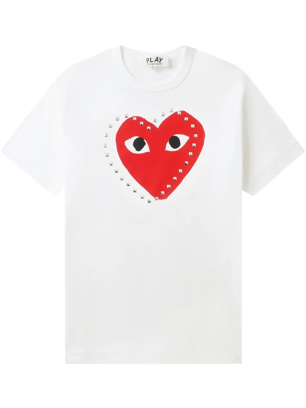 Comme Des Garçons Play T-shirt met print Wit