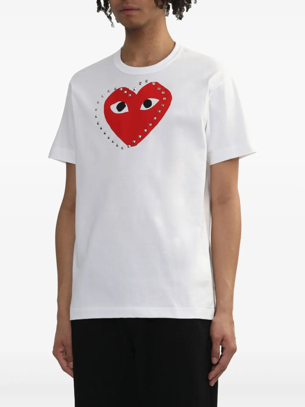 Comme Des Garçons Play T-shirt met print Wit