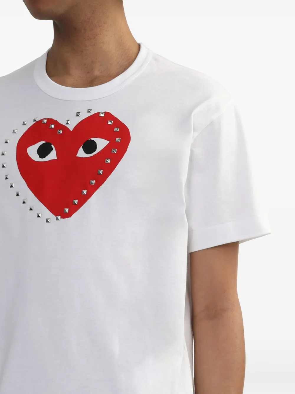 Comme Des Garçons Play T-shirt met print Wit