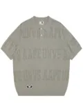AAPE BY *A BATHING APE® logo-perforated polo shirt - Grey