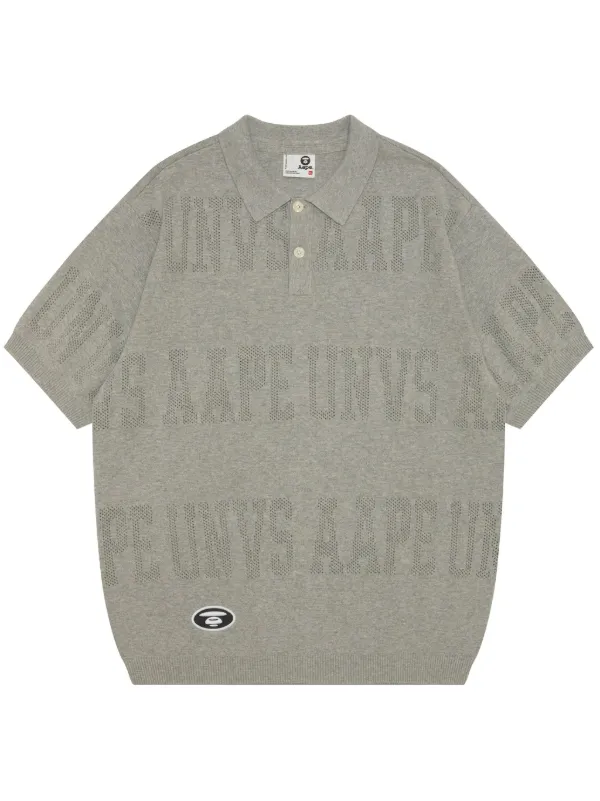 AAPE BY *A BATHING APE® ロゴ ポロシャツ | グレー | FARFETCH JP