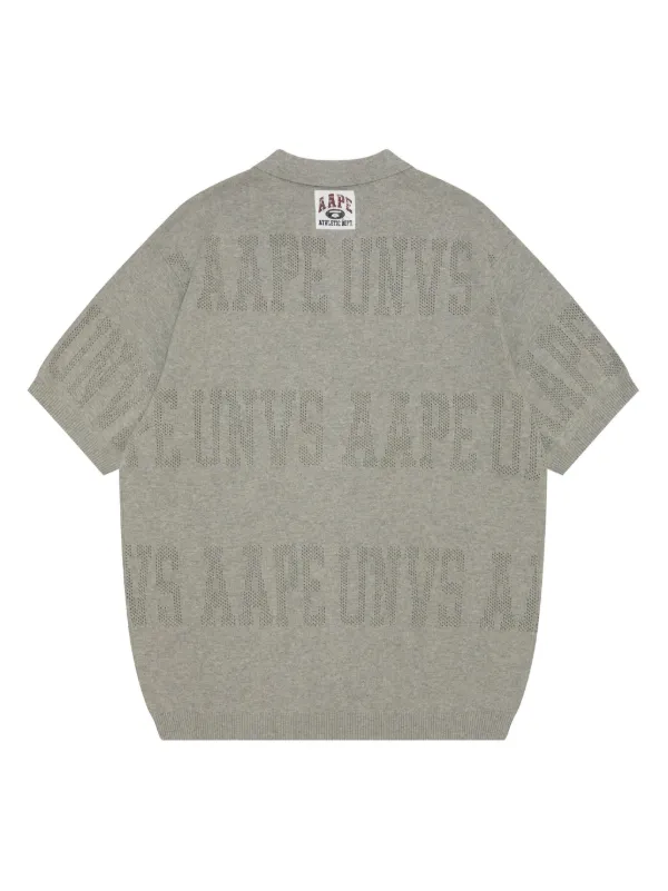 AAPE BY *A BATHING APE® ロゴ ポロシャツ | グレー | FARFETCH JP