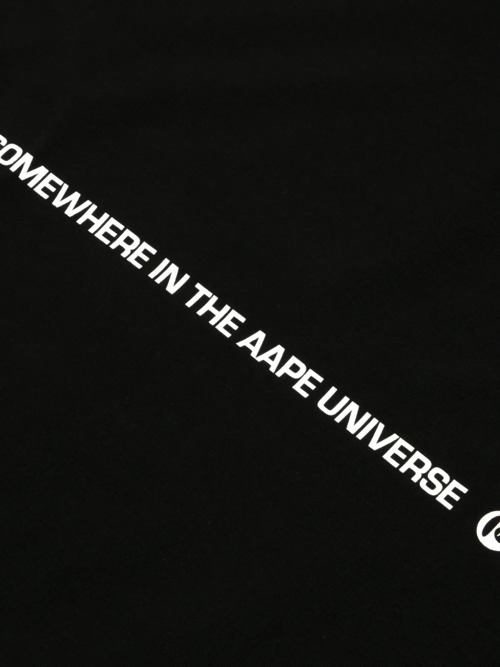 AAPE BY *A BATHING APE Katoenen T-shirt Zwart