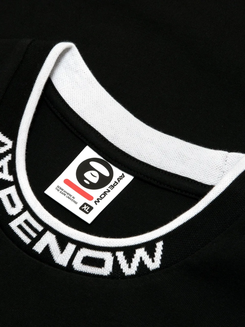 AAPE BY *A BATHING APE Katoenen T-shirt Zwart