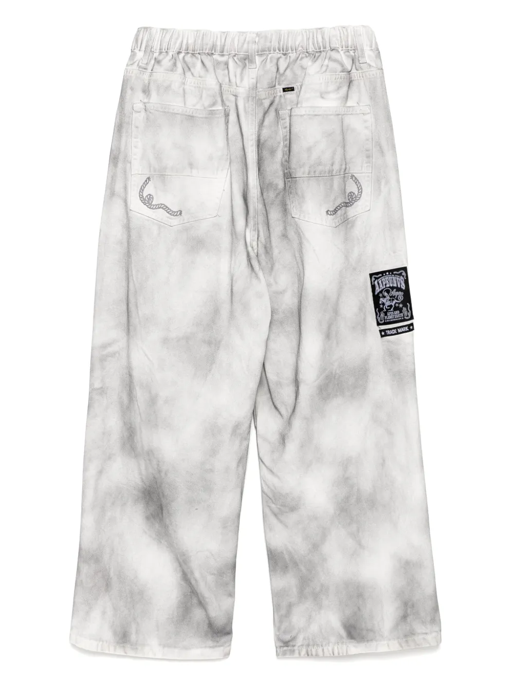 AAPE BY *A BATHING APE Jeans met wassing - Wit