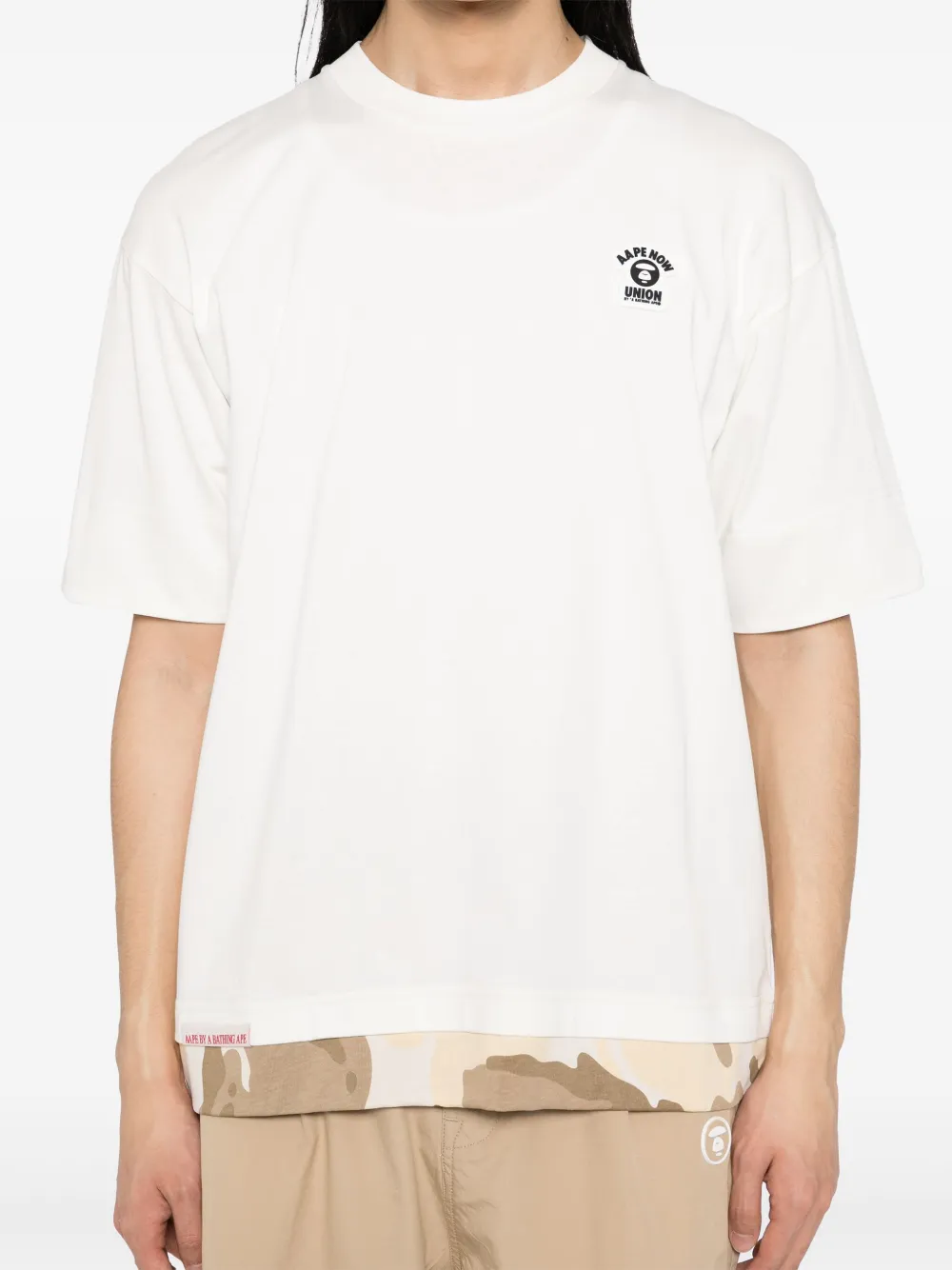 AAPE BY *A BATHING APE Katoenen T-shirt Wit