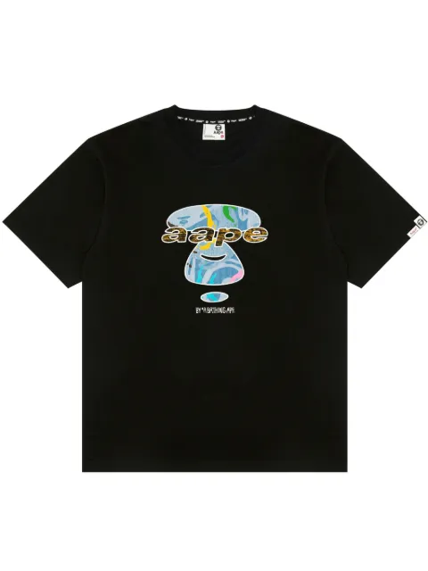 AAPE BY *A BATHING APE® embroidered cotton T-shirt