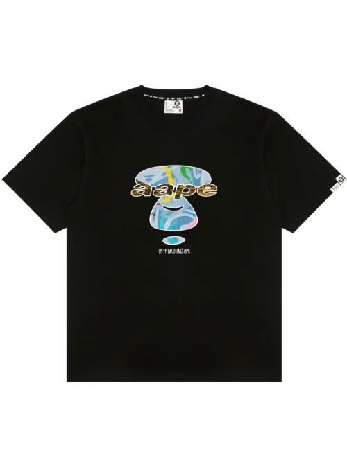 T-shirt à broderies - AAPE BY *A BATHING APE® - Modalova