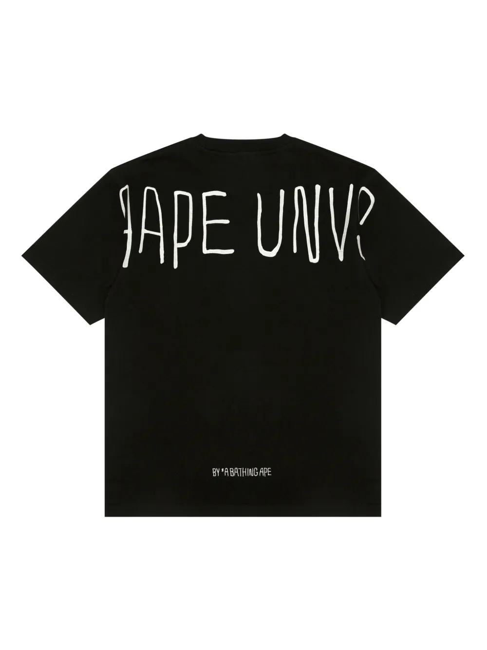 AAPE BY *A BATHING APE Katoenen T-shirt met borduurwerk - Zwart