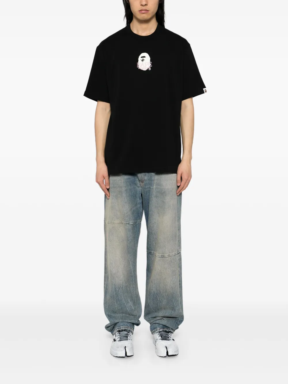 A BATHING APE Apless T-shirt - Zwart