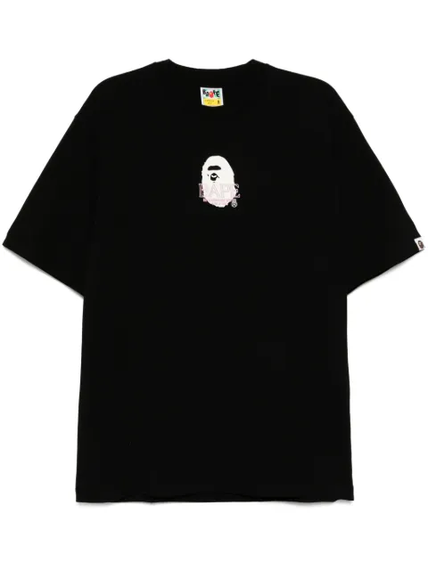 A BATHING APE® playera con cabeza de simio