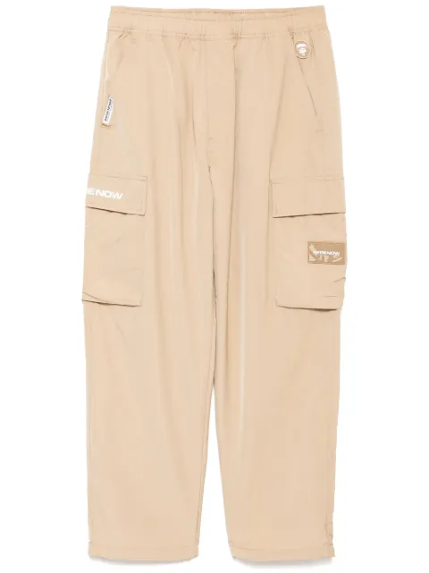 AAPE BY *A BATHING APE® moonface-logo cargo trousers