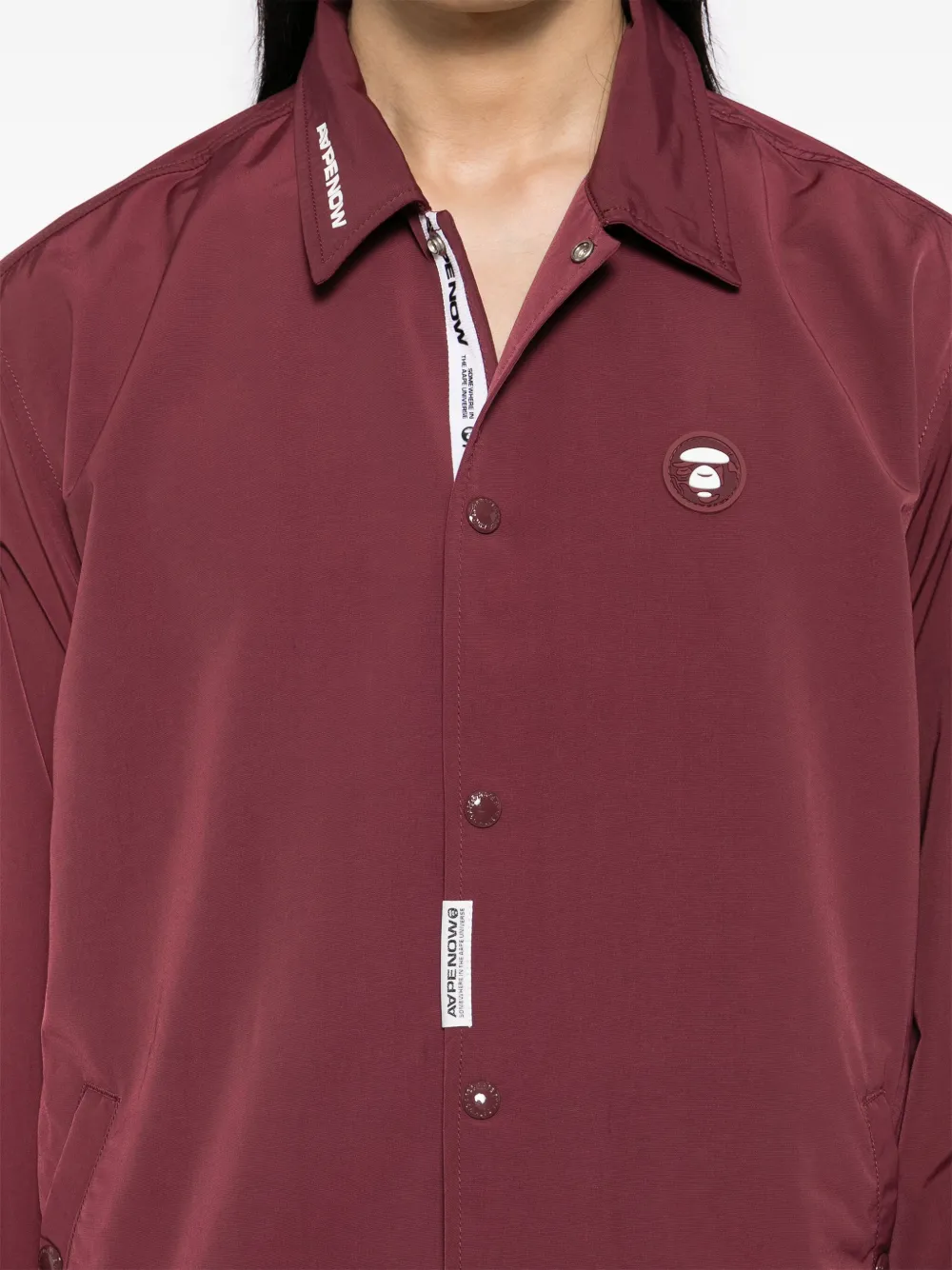 AAPE BY *A BATHING APE Coach jack met Moonface-logo Rood