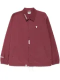 AAPE BY *A BATHING APE® moonface logo coach jacket - Red