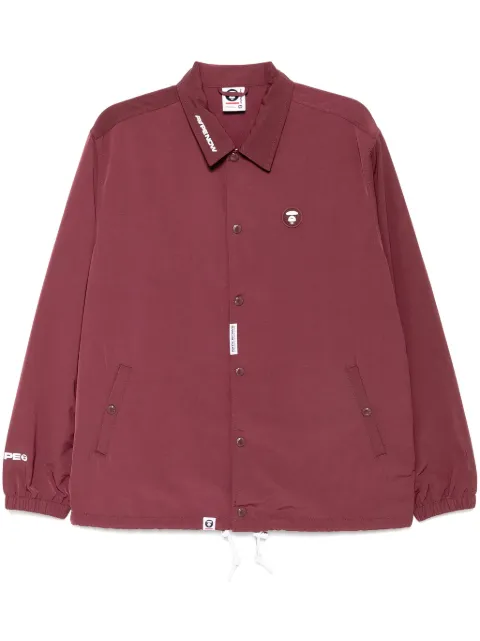 AAPE BY *A BATHING APE® moonface logo coach jacket