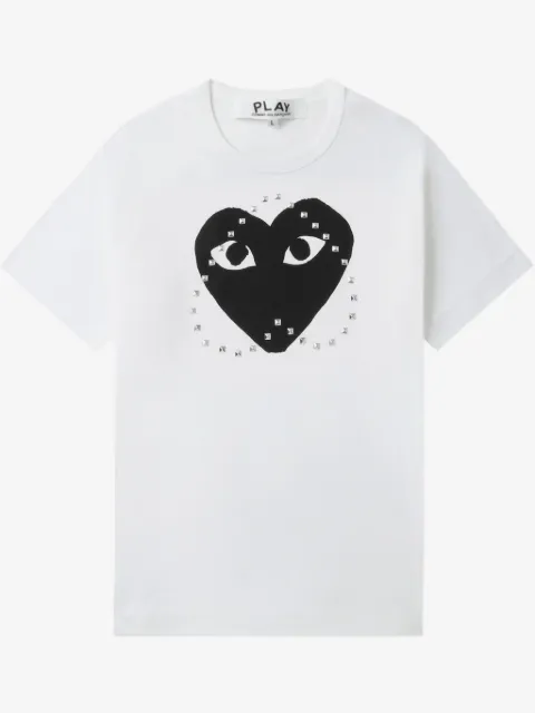 Comme Des Garçons Play logo-stud cotton t-shirt 