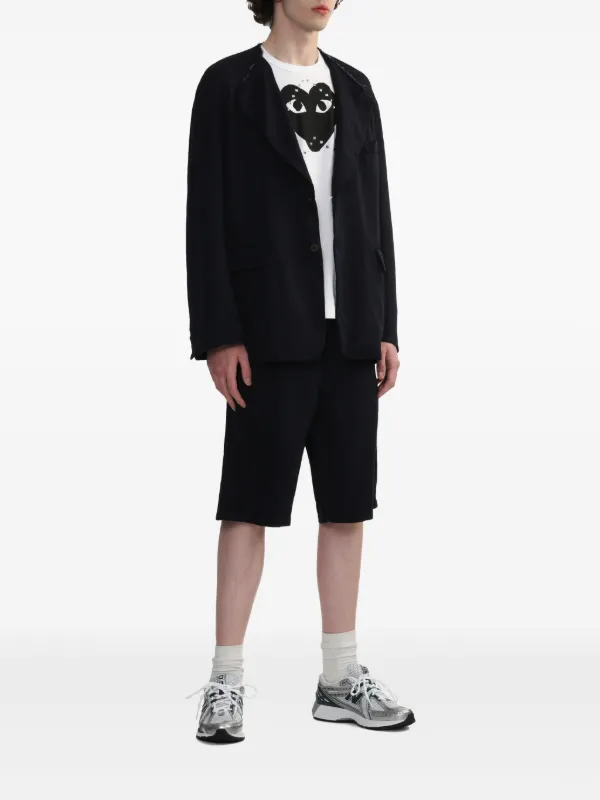 【COMME des GARCONS PLAY】ホワイト スタッズ プリントTシャツ PLAY COMME des GARCONS - プレイコムデギャルソン スタッズ