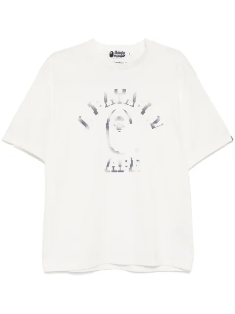 A BATHING APE® garment-dye spray-print T-shirt