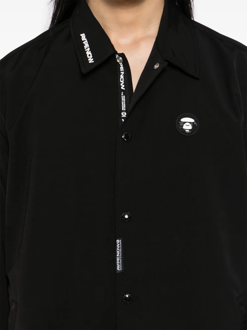 AAPE BY *A BATHING APE Coach jack met Moonface-logo Zwart