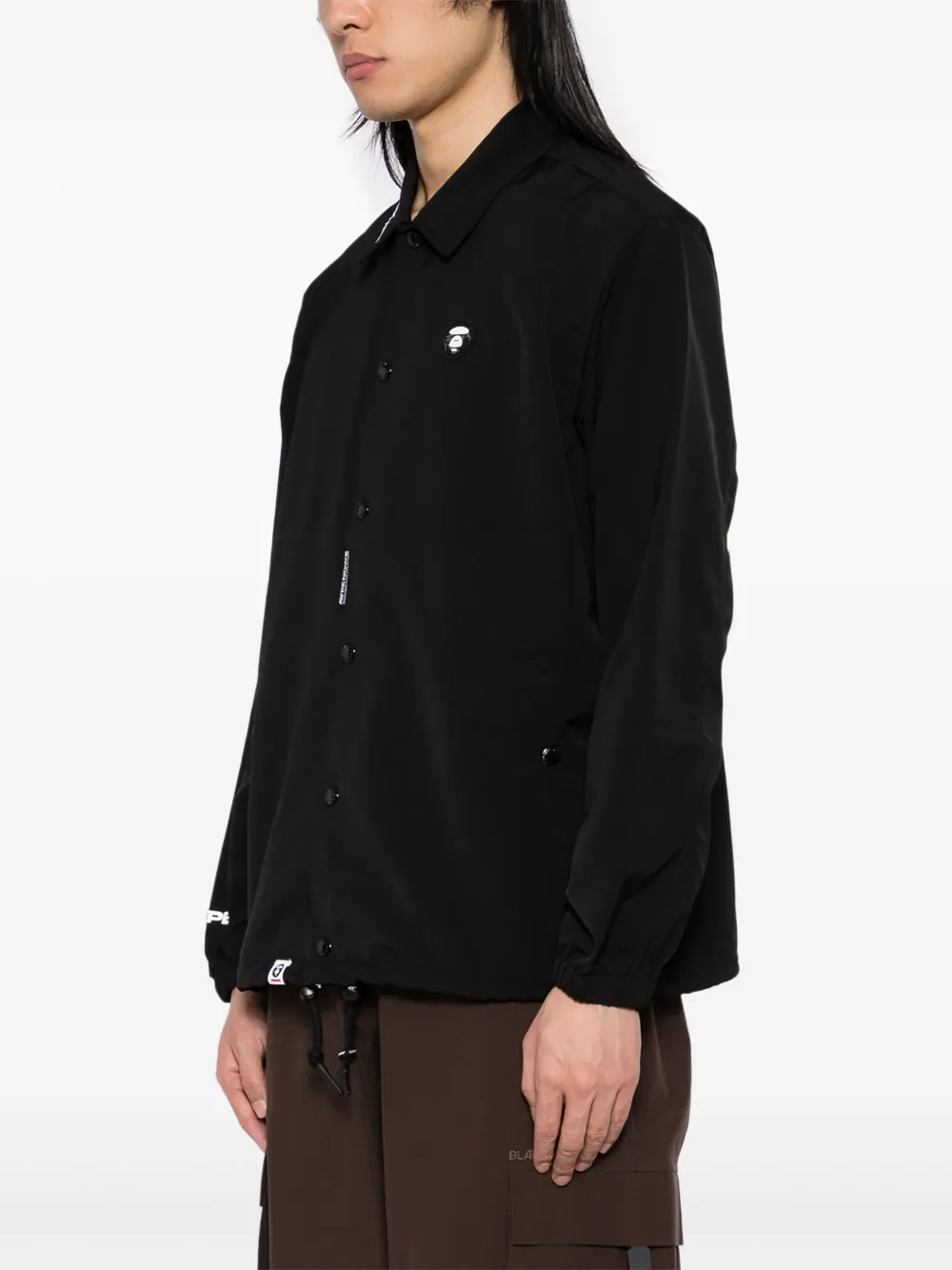 AAPE BY *A BATHING APE Coach jack met Moonface-logo Zwart