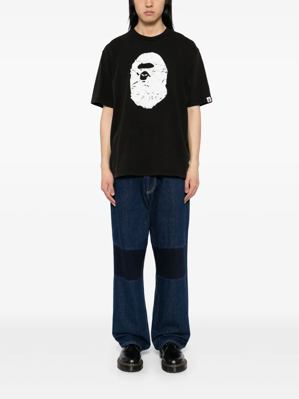 A BATHING APE Ape Head T-shirt - Zwart