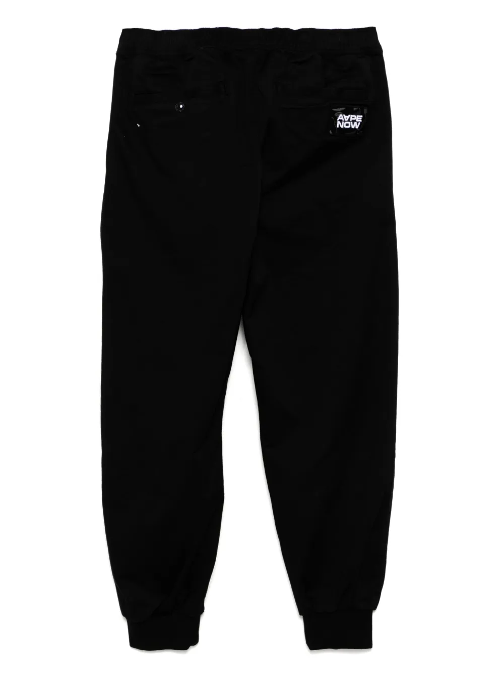 AAPE BY *A BATHING APE® Broek met toelopende pijpen en logopatch - Zwart