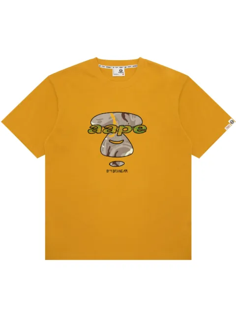 AAPE BY *A BATHING APE® embroidered cotton T-shirt