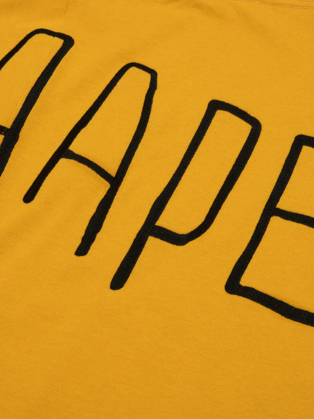 AAPE BY *A BATHING APE Katoenen T-shirt met borduurwerk Geel