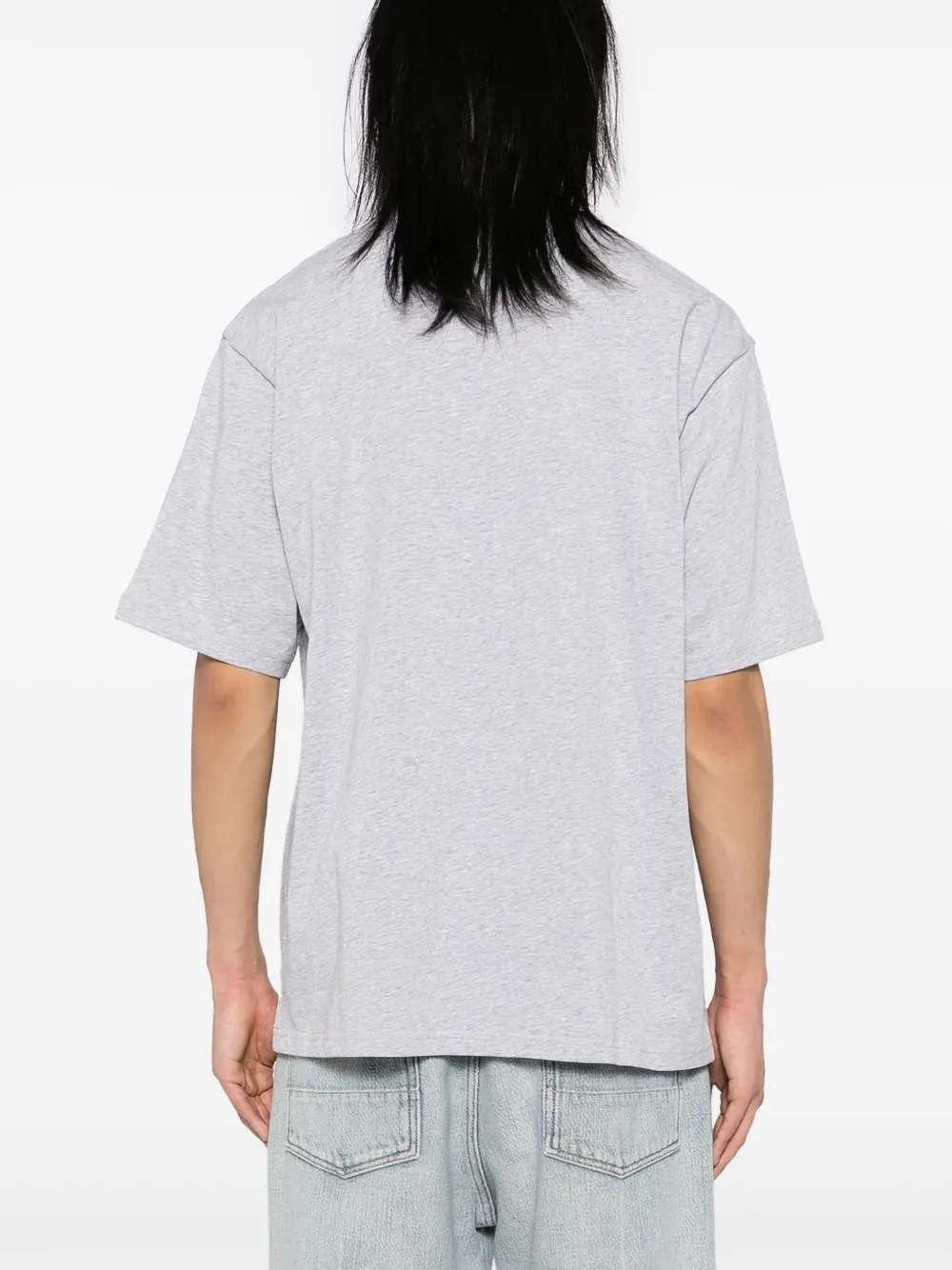 A BATHING APE College T-shirt met kettingstiksel Grijs