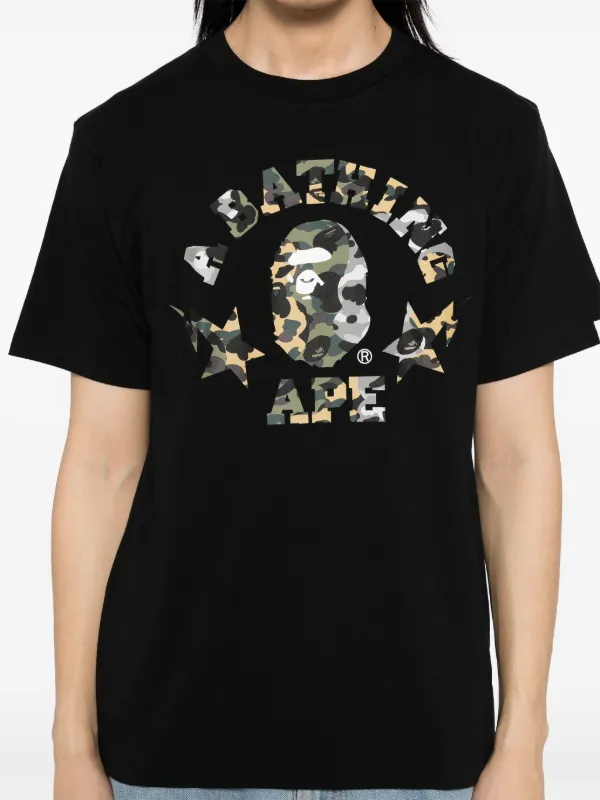 A BATHING APE® ロゴ Tシャツ | ブラック | FARFETCH JP