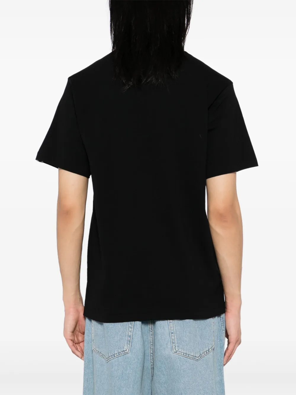 A BATHING APE T-shirt met logoprint Zwart