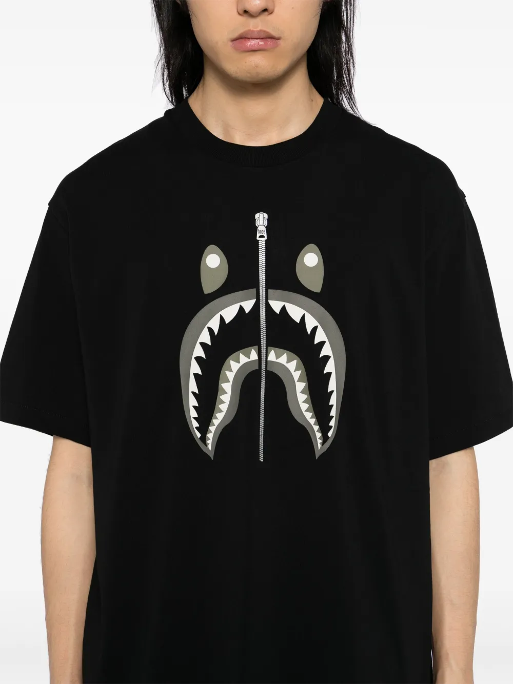 A BATHING APE T-shirt met print Zwart