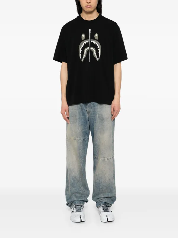 A・BATHING APE シャークTシャツ xs ブラック A BATHING APE® シャーク Tシャツ | ブラック | FARFETCH JP