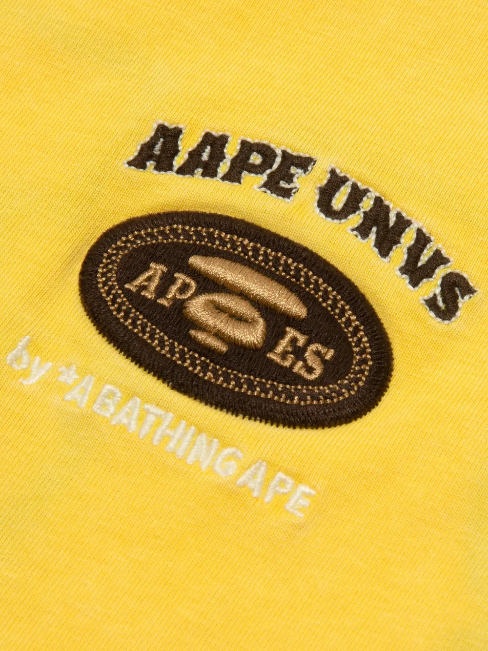 AAPE BY *A BATHING APE Moonface T-shirt Geel