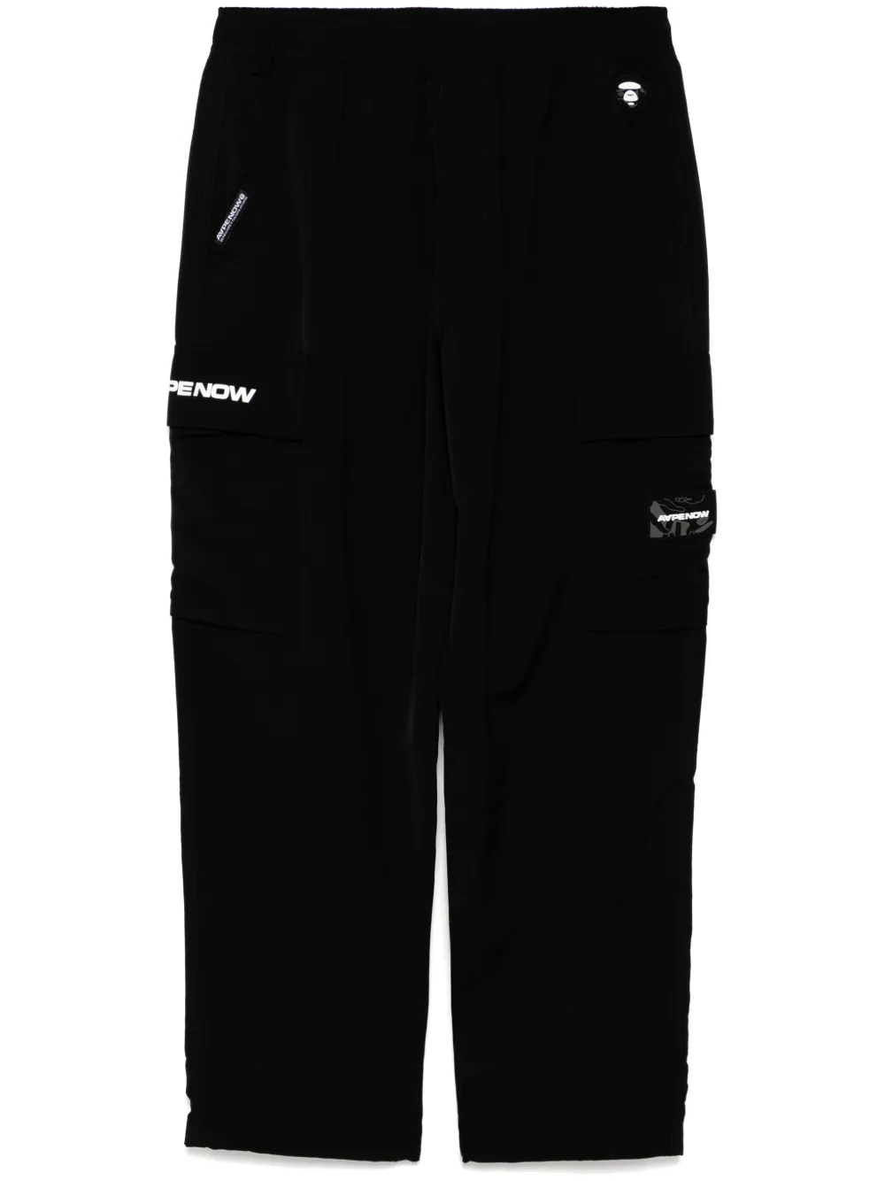 AAPE BY *A BATHING APE® ムーンフェイスロゴ カーゴパンツ | ブラック | Image 1