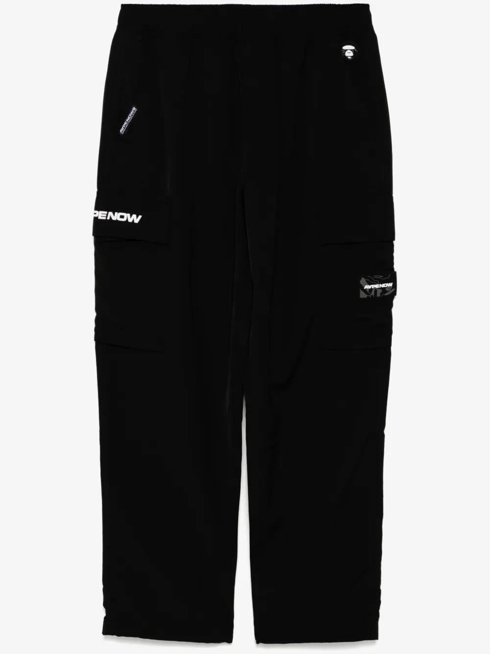 AAPE BY *A BATHING APE® moonface-logo cargo trousers | Black | Image 1