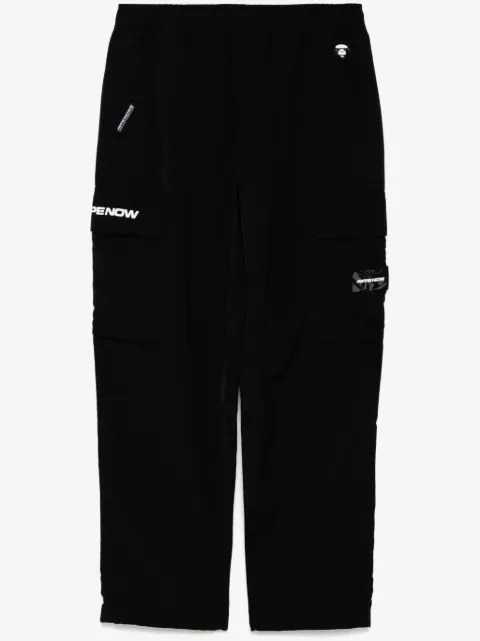 AAPE BY *A BATHING APE® moonface-logo cargo trousers