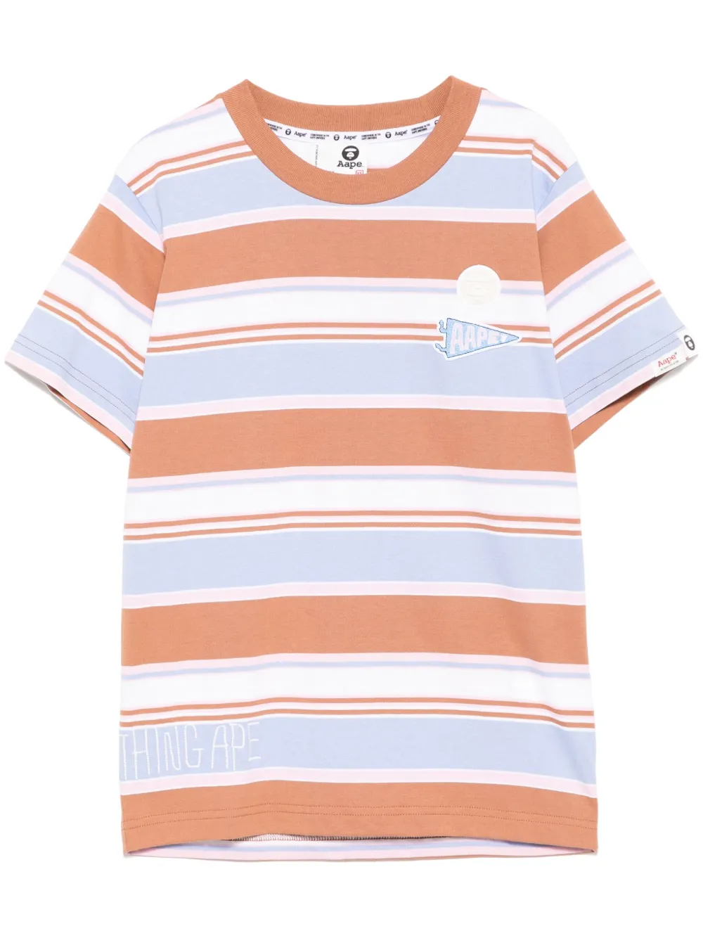 AAPE BY *A BATHING APE® ストライプ Tシャツ - ピンク AAPE BY *A BATHING APE® ストライプ Tシャツ - ピンク