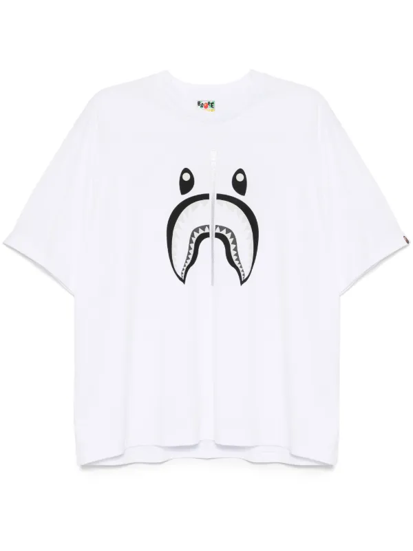 A BATHING APE® シャーク Tシャツ | ホワイト | FARFETCH JP