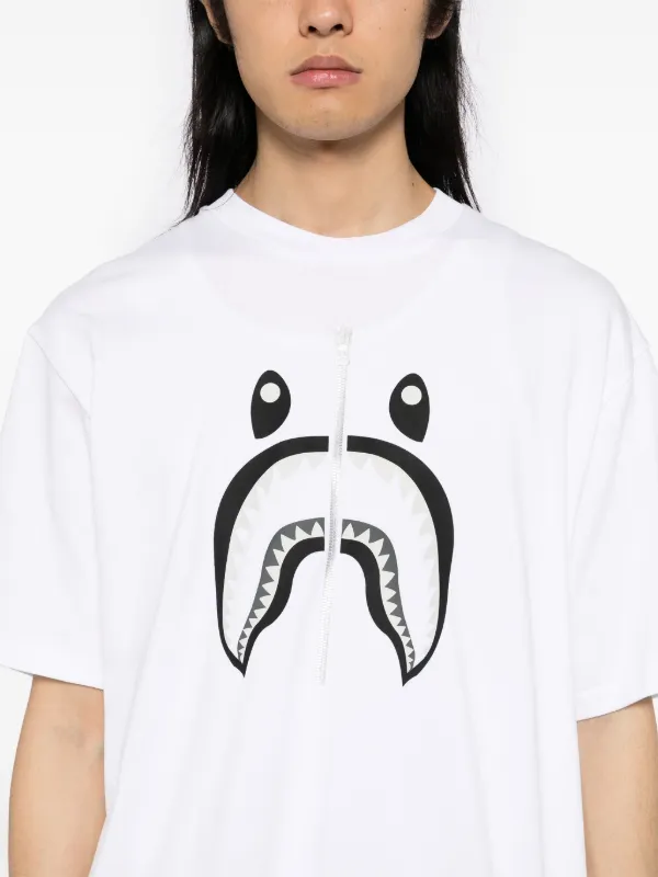 A BATHING APE® シャーク Tシャツ | ホワイト | FARFETCH JP