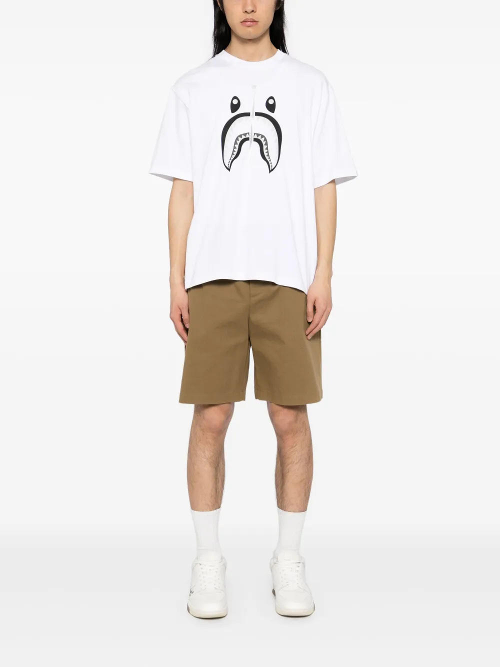 A BATHING APE T-shirt met print - Wit