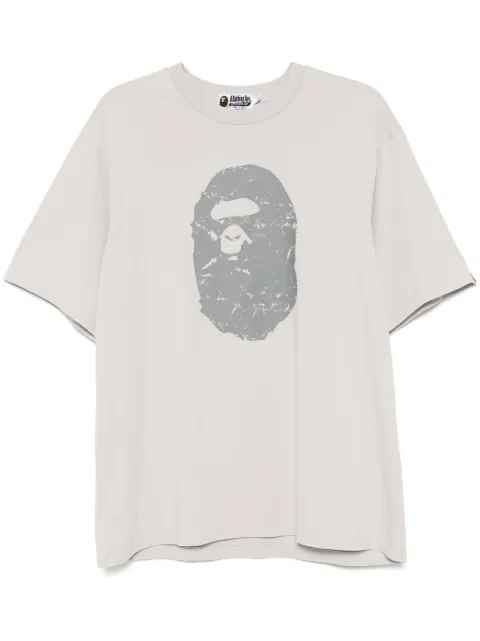 A BATHING APE® heavy washed ape-head T-shirt